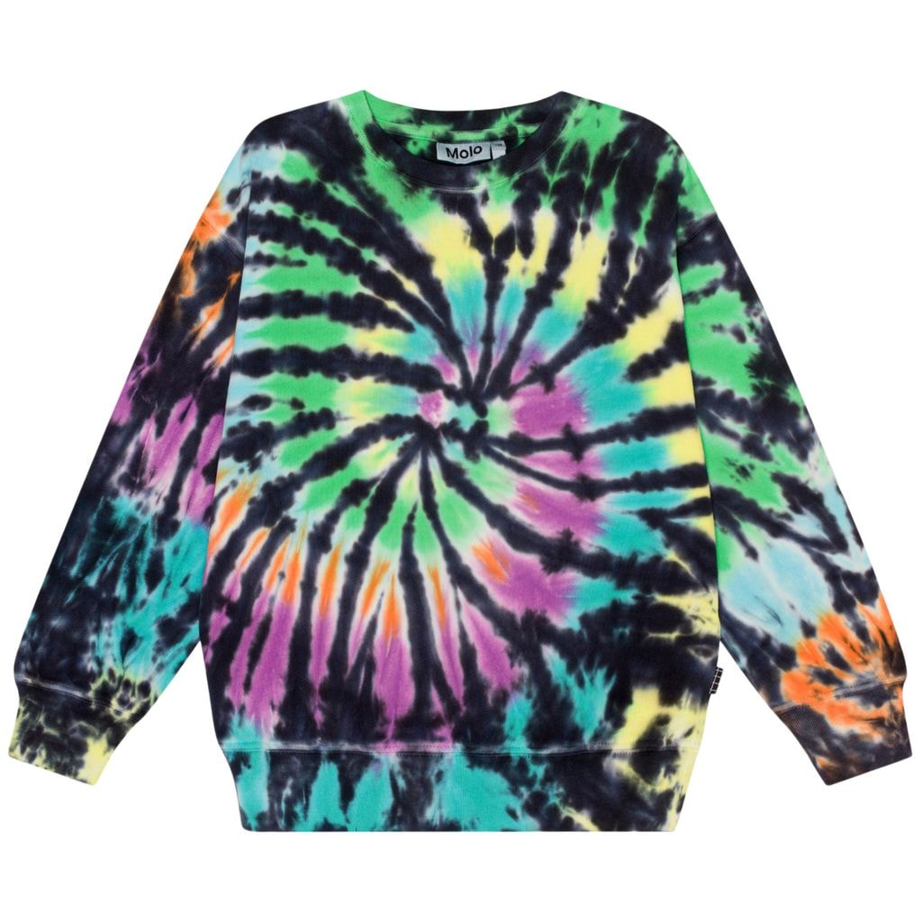 GOTS Memphis Sweatshirt Colourful Dye