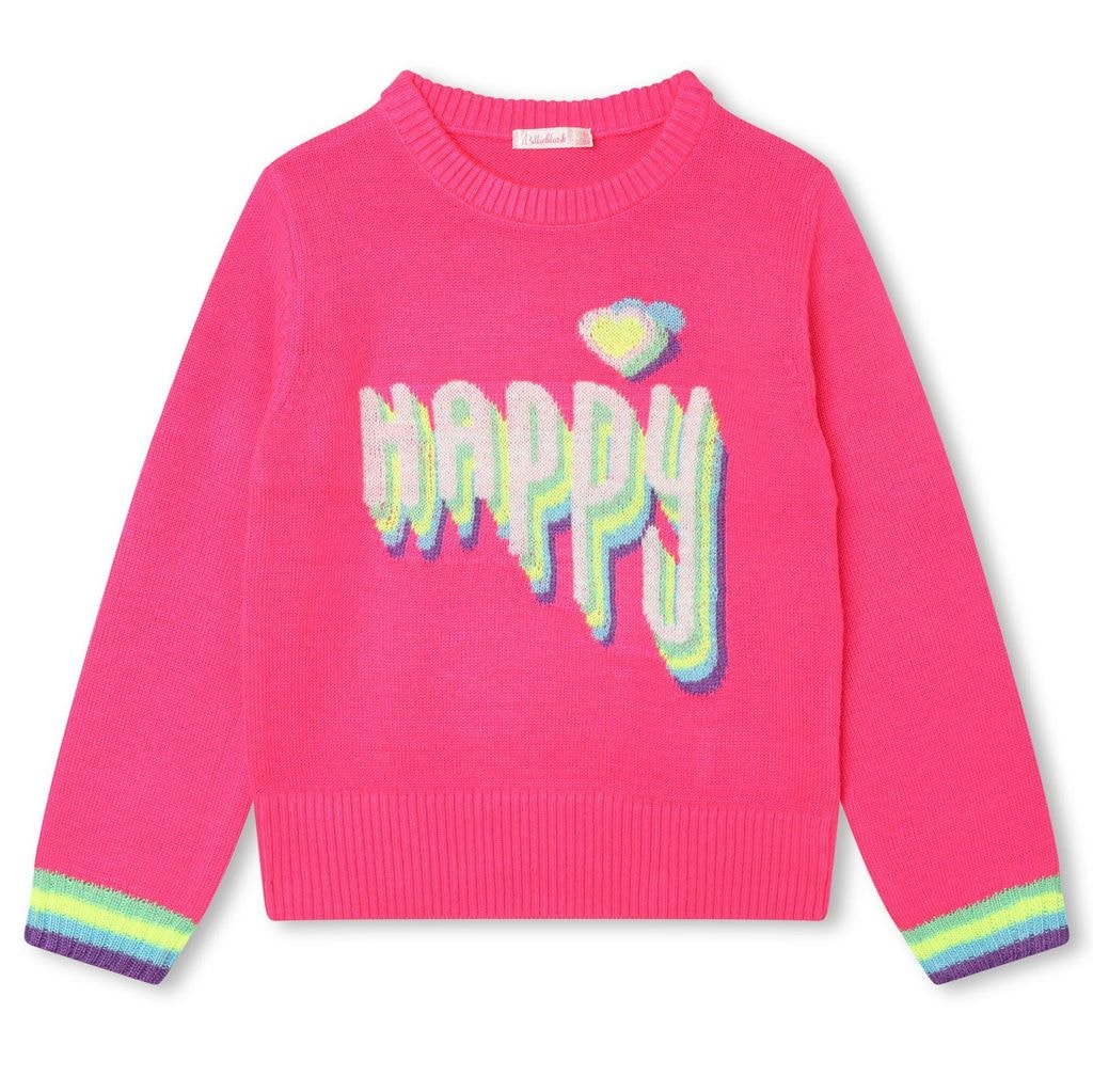 Intarsia Sweater Pink