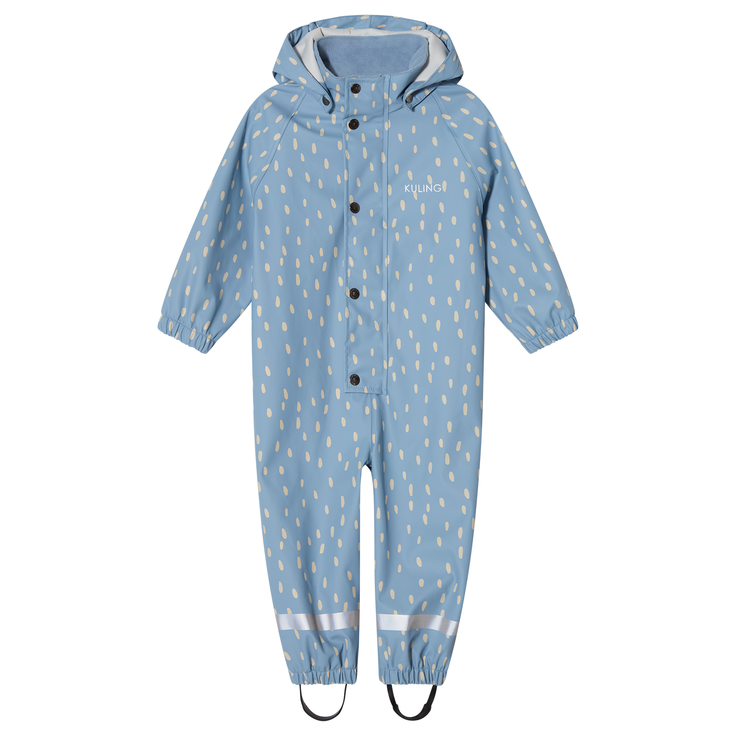 Leeds Ofodrad Regnoverall Dove Blue Dots