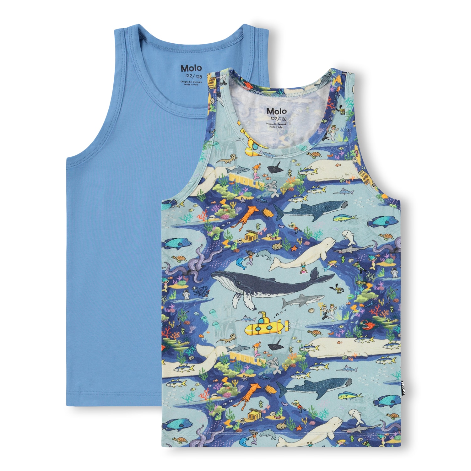GOTS Jayden 2er-Pack Tank-Top Pixel Sea 