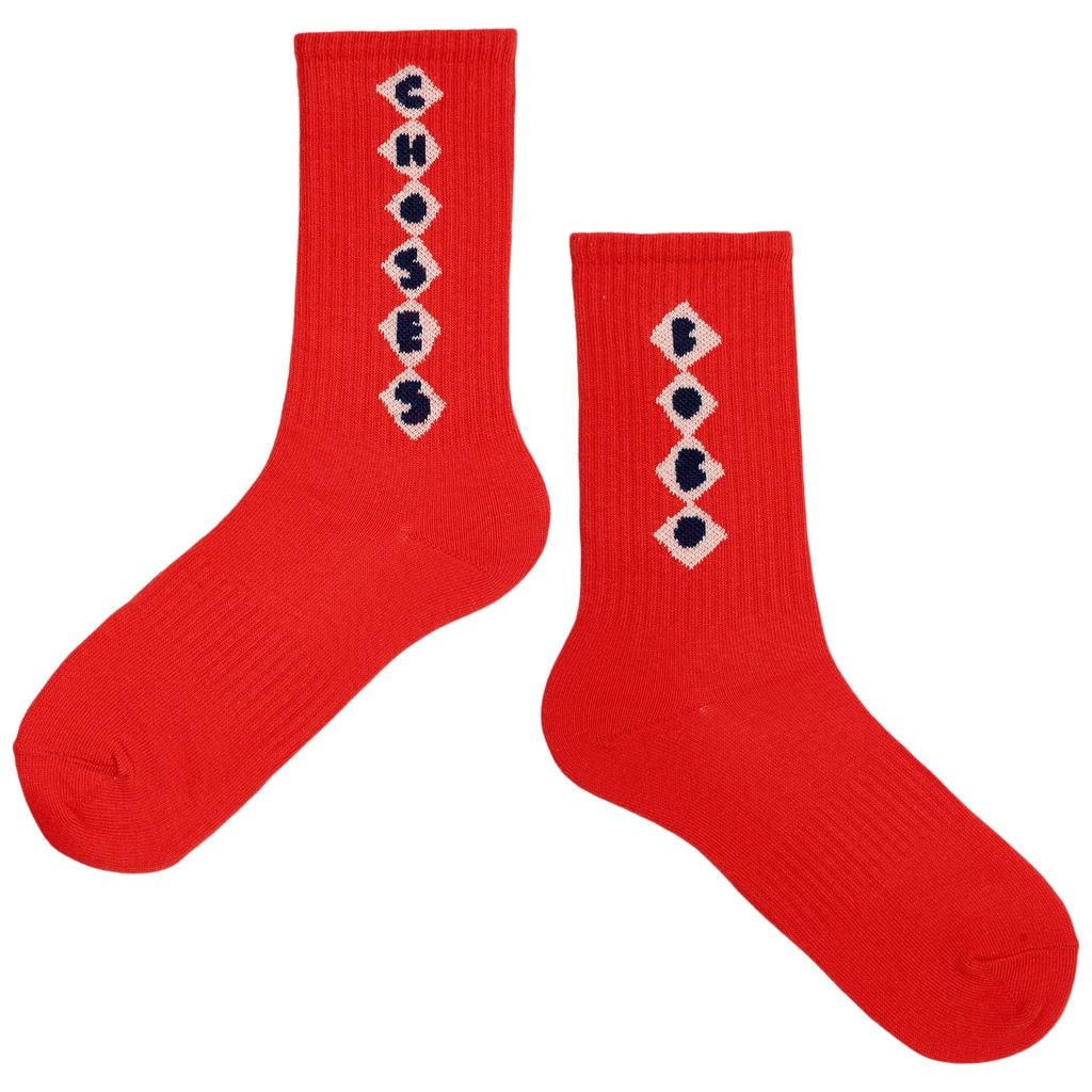 Bobo Diamonds Long Socks Red