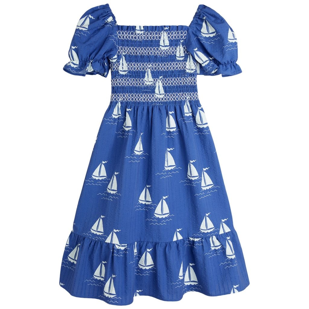 GOTS Sailing Boats 드레스 Blue