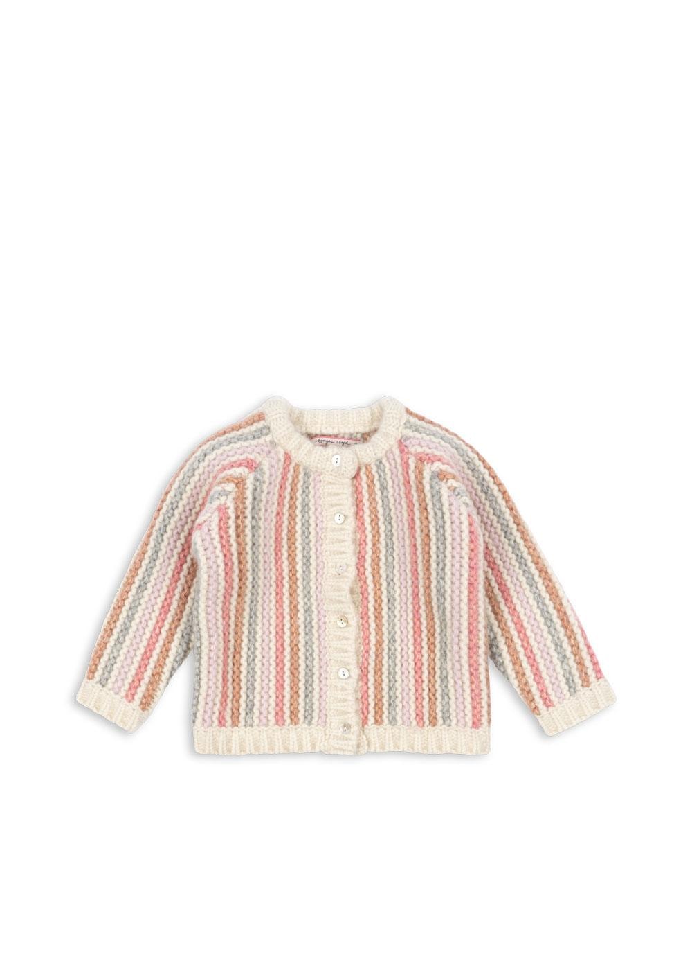 Kiri Cardigan Rose Stripe