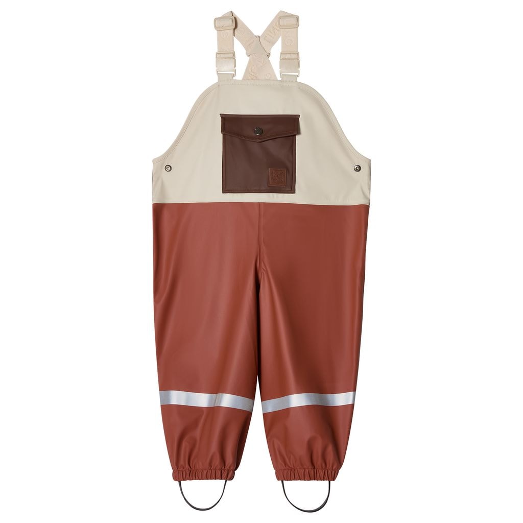 Edinburgh Kontrastfarvede Genanvendte Regnbukser Warm Sienna/Brown