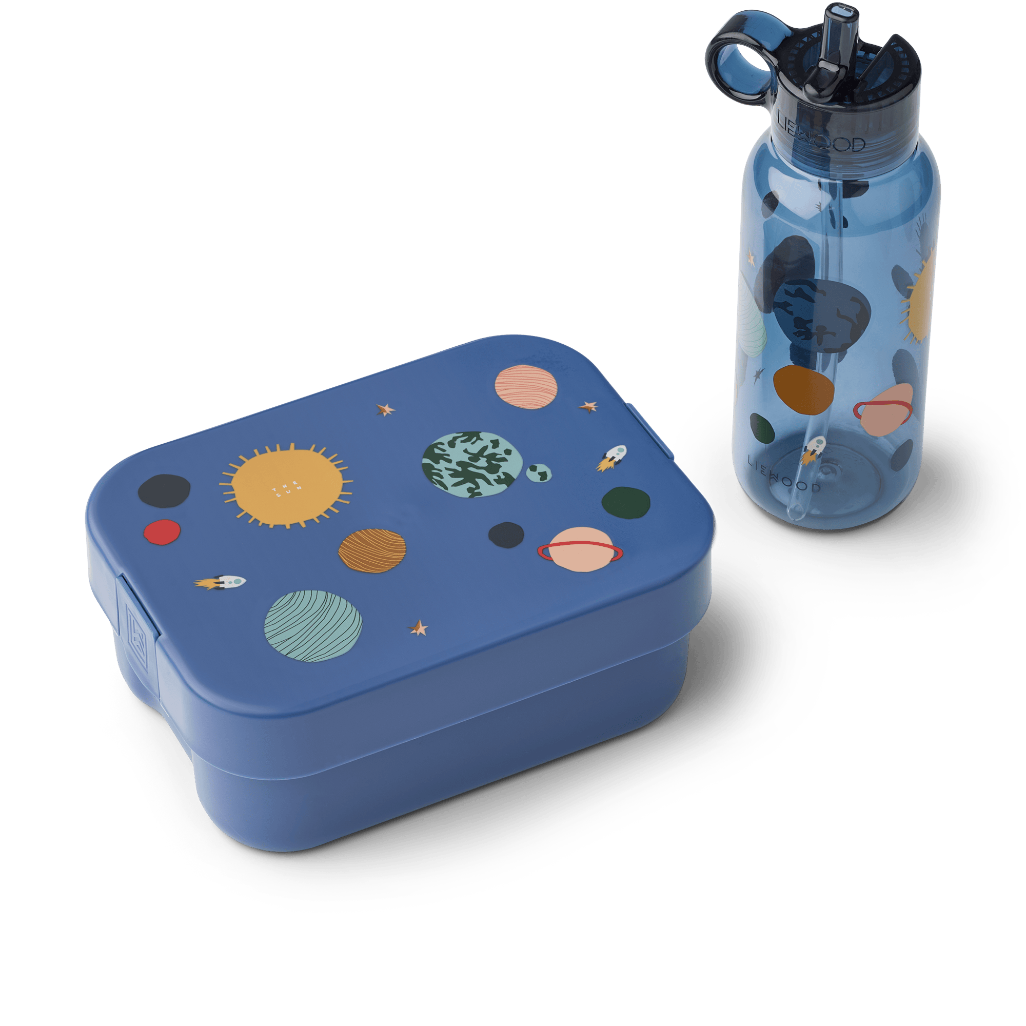 Chelsey Printed Lunchbox Set Universe Classic Navy