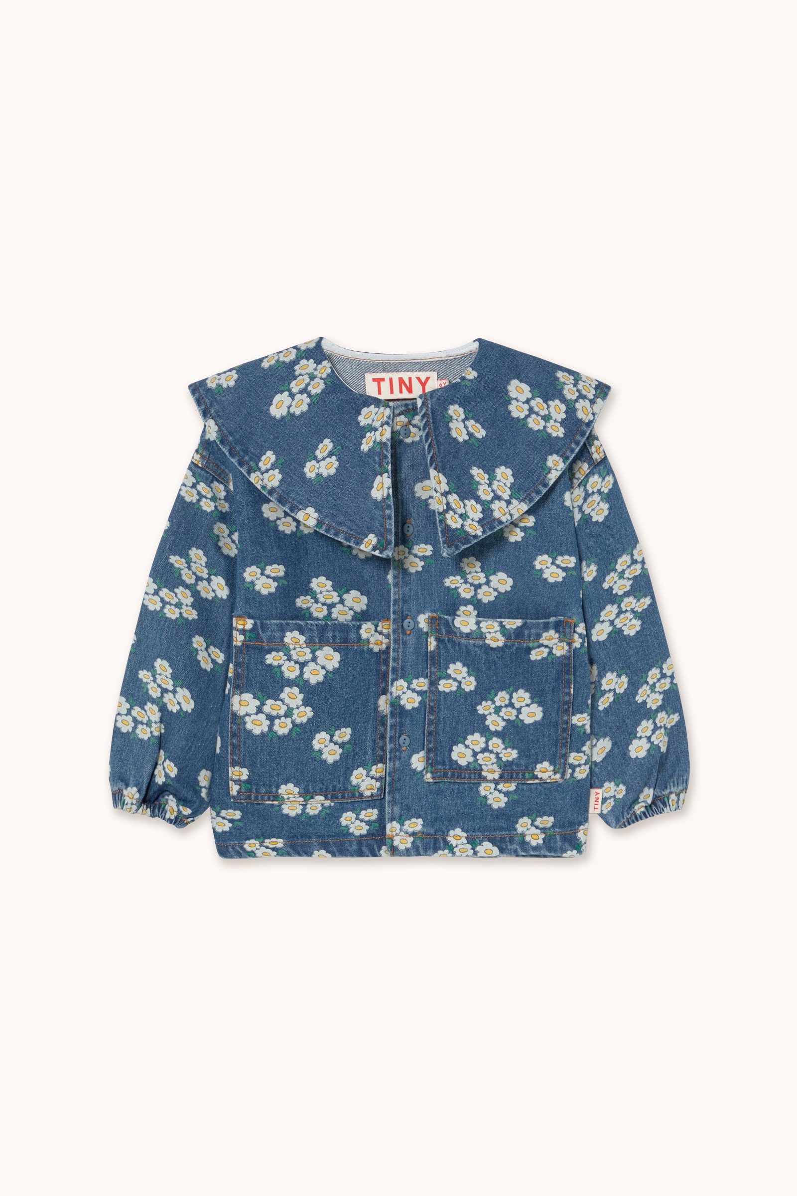 Blossoms Denim-skjorte Medium Wash Denim 