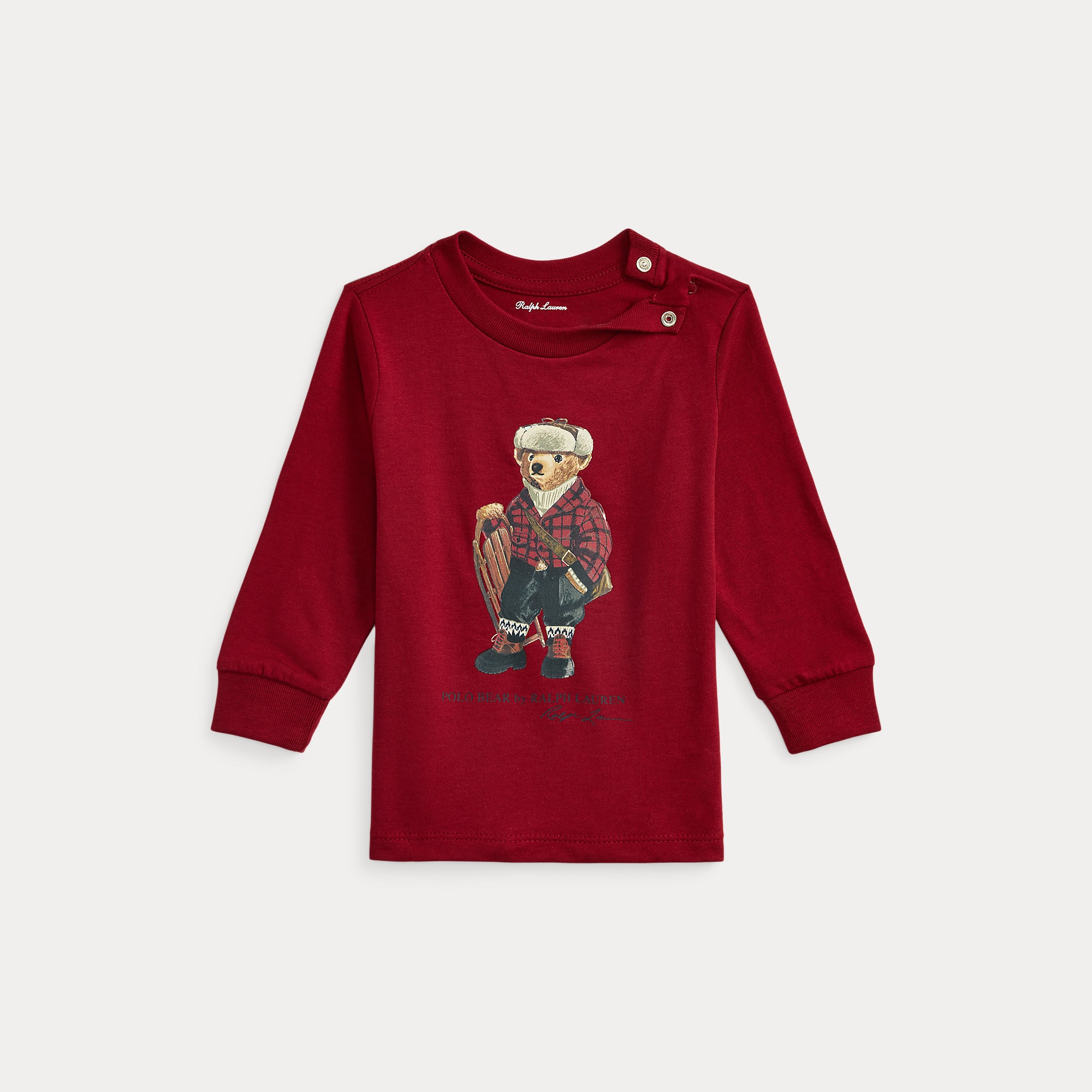 Polo Bear Långärmad Tröja Bear Holiday Red 
