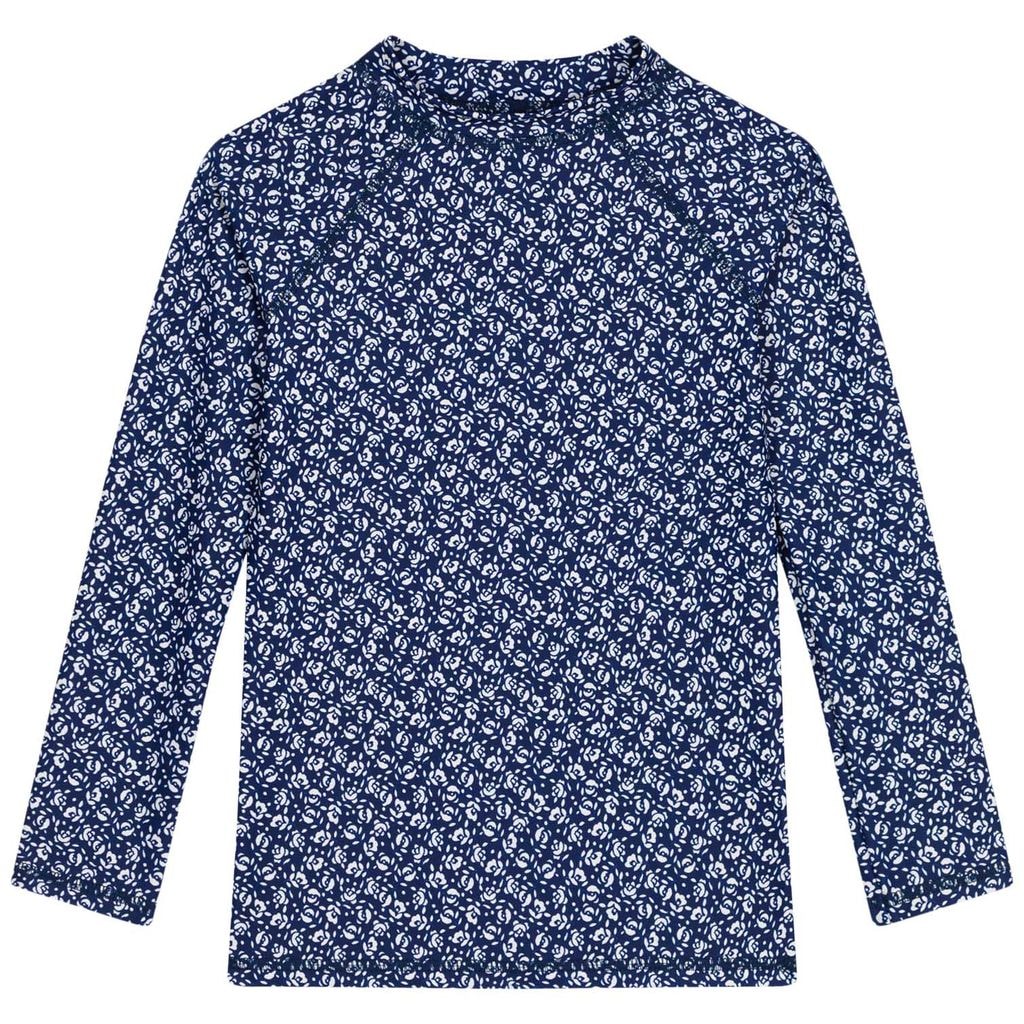 Blomstret UV-genser Blå
