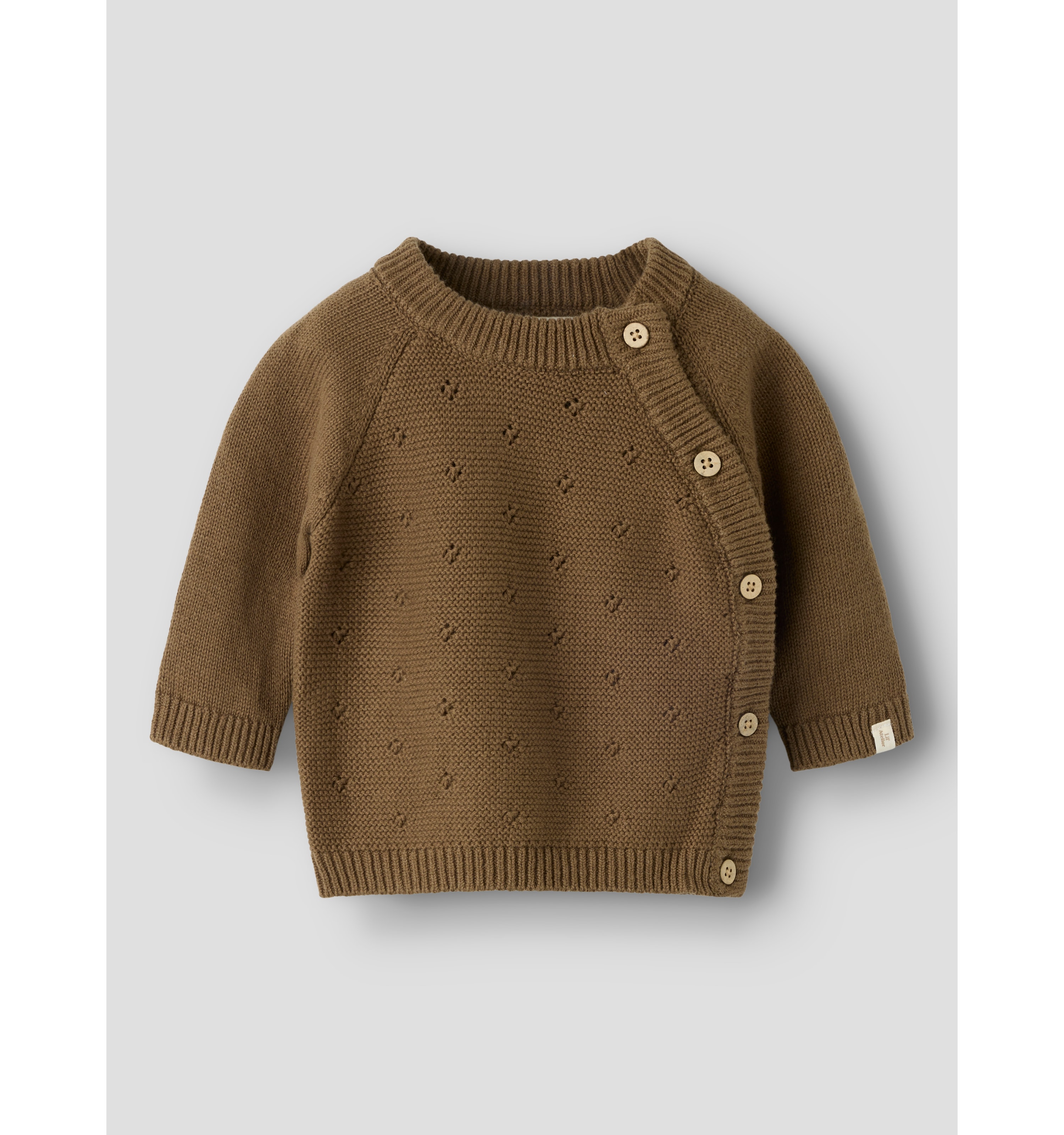 Nbnlaguna Ls Wrap Knit Lil Teak