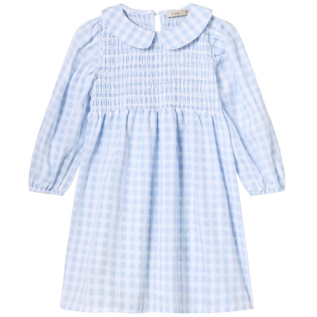 Pari Langærmet Kjole Dream Blue Check