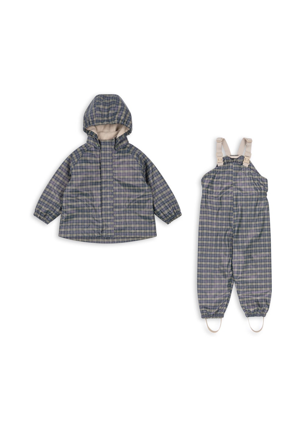 Rainy Palme Set Laurel Blue Check