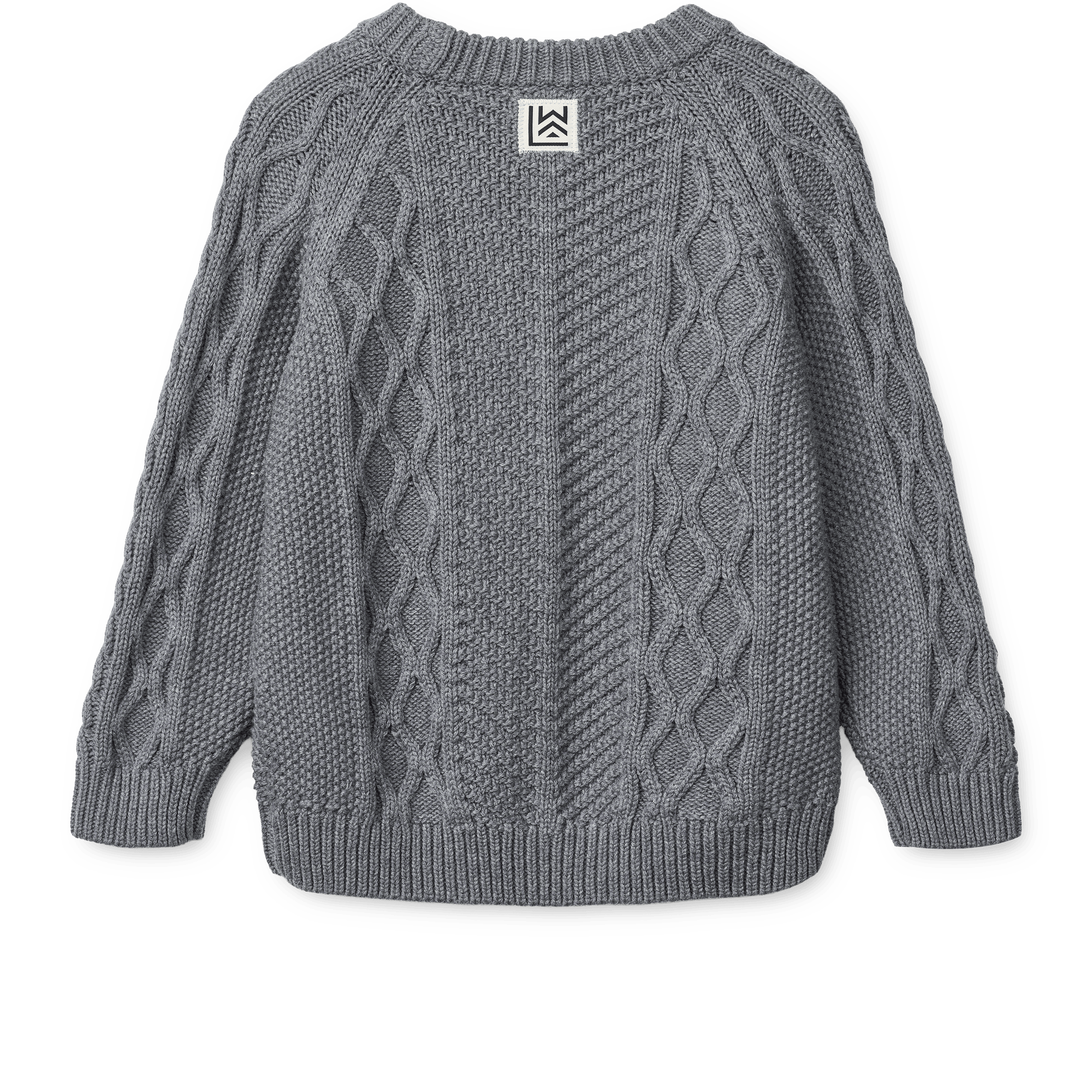 Ari Stickad Tröja Grey Melange