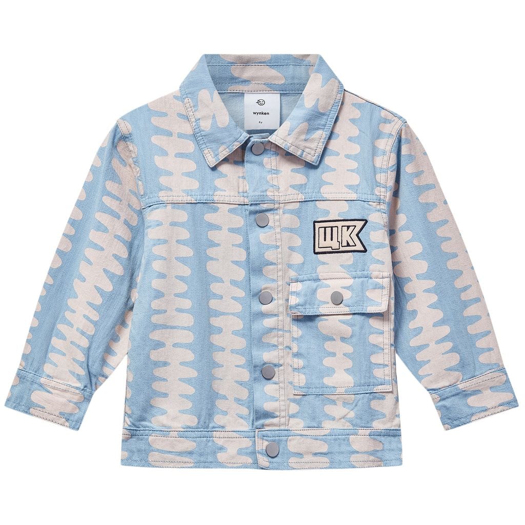 Jeansjacka Soft Pink Stripe
