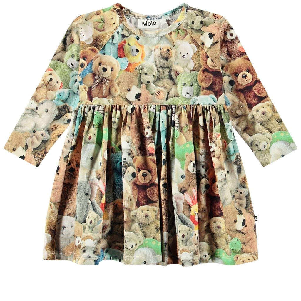 GOTS Charmaine Kjole Teddy Friends