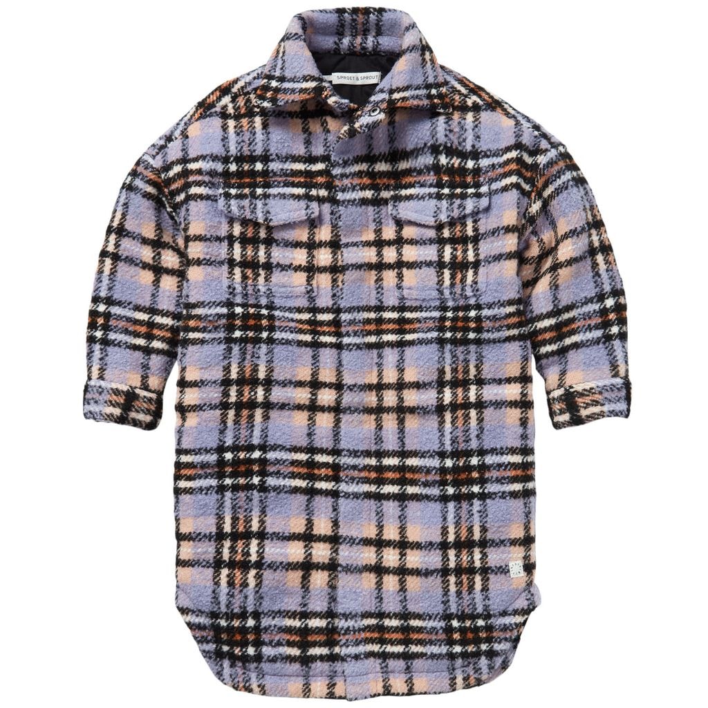 Checked Jacket Purple