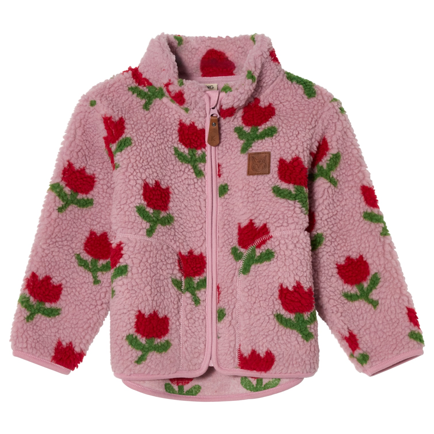Austin Pile Fleece Jacket Tulips 