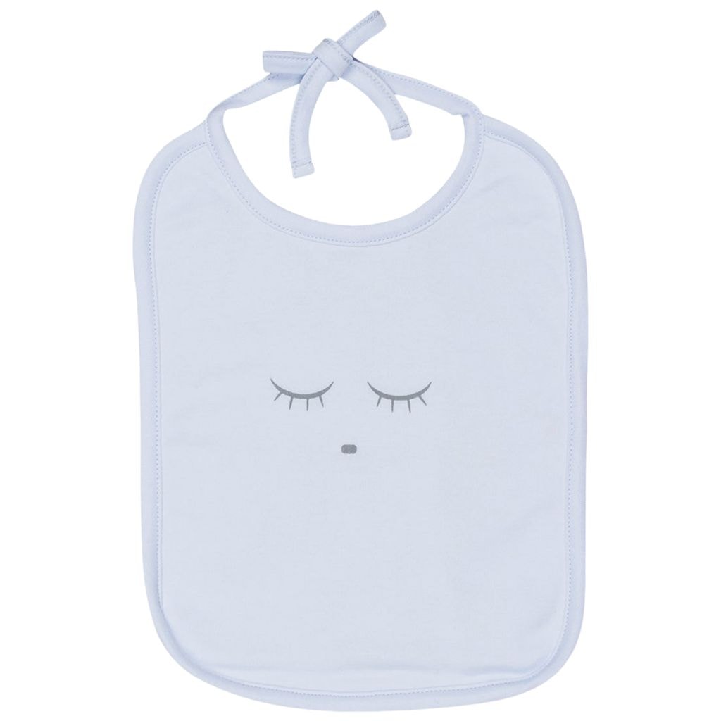 Sleeping Cutie Bib Blue