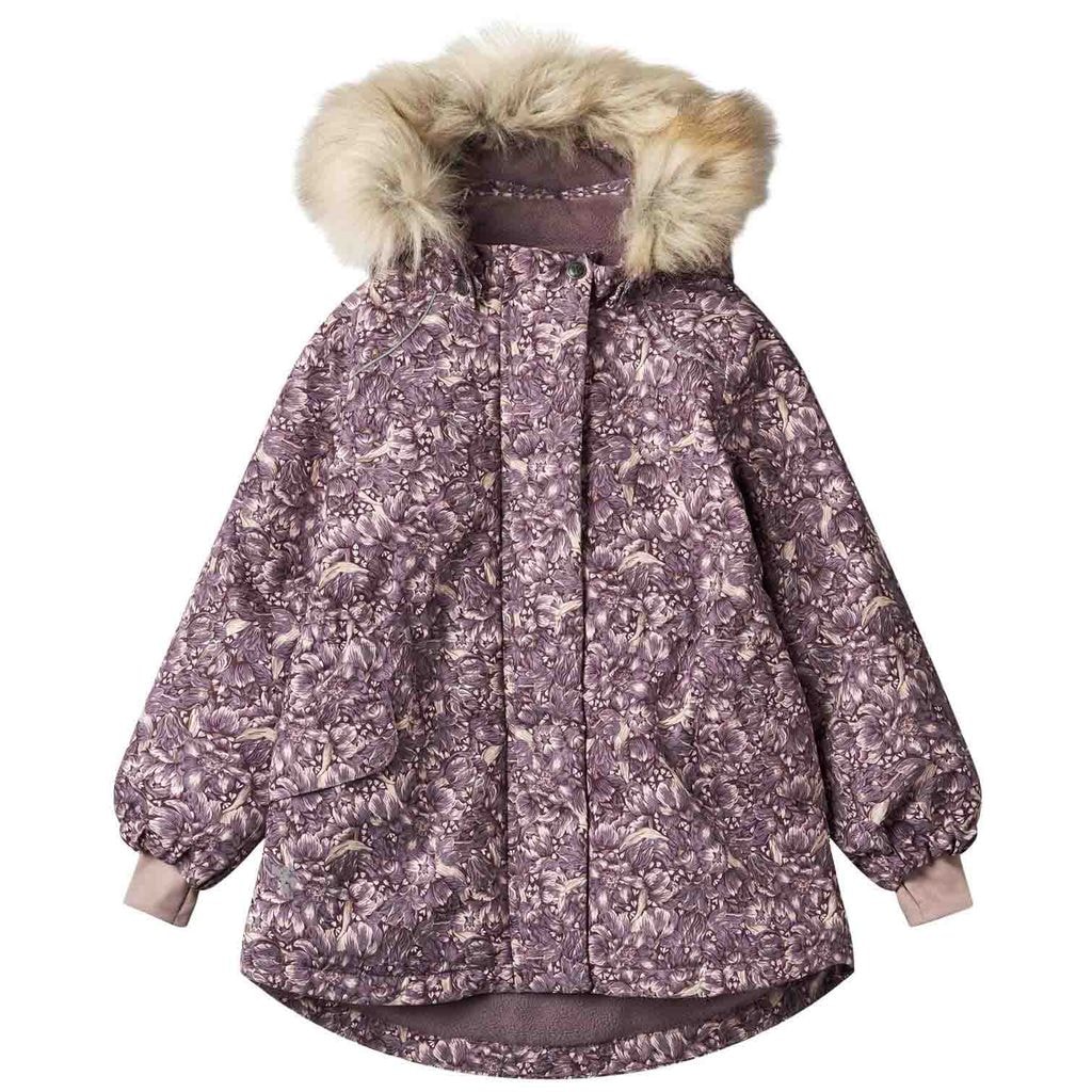 Mathilde Tech Blommig Jacka Purple Tulips