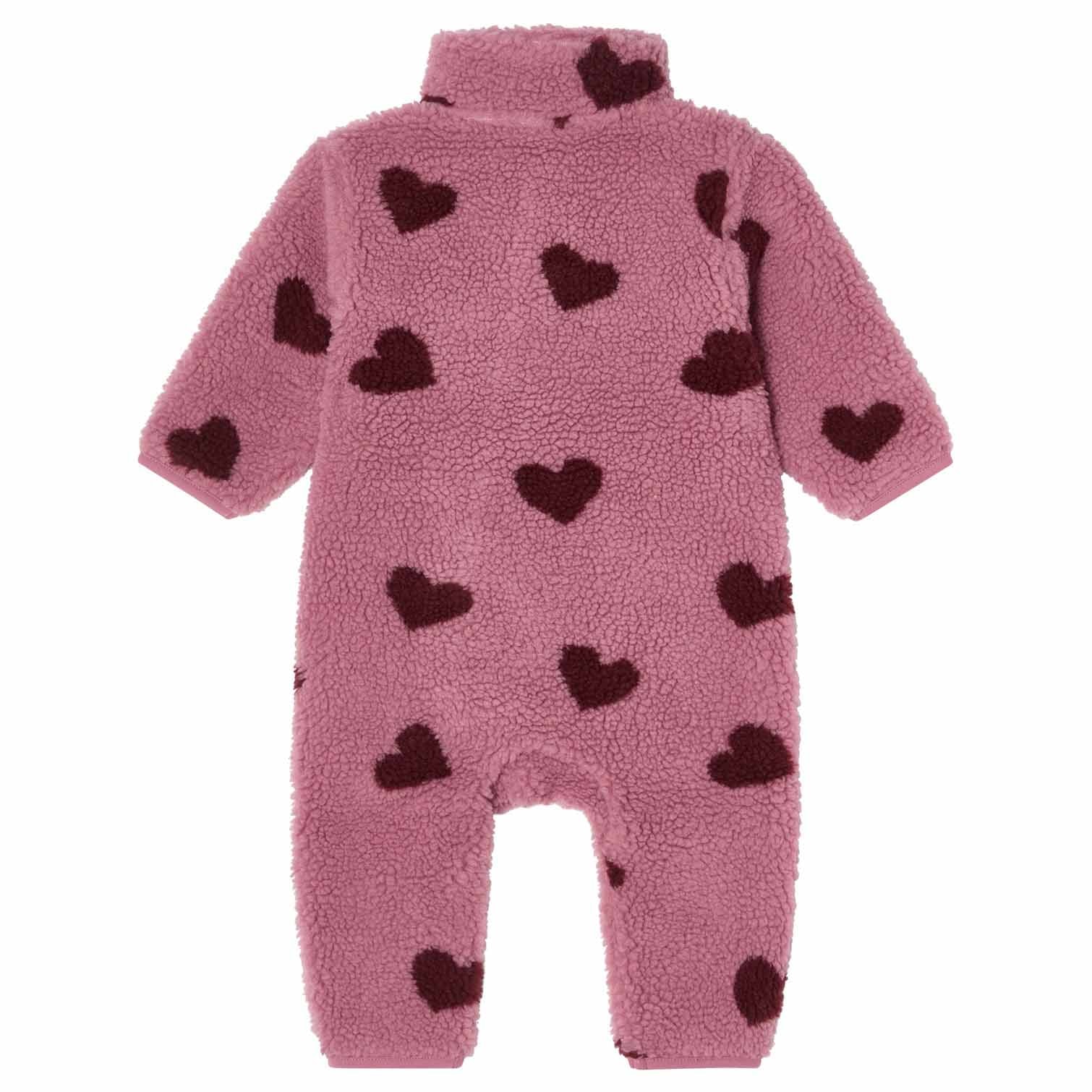 Austin Pile Fleeceoverall Hearts