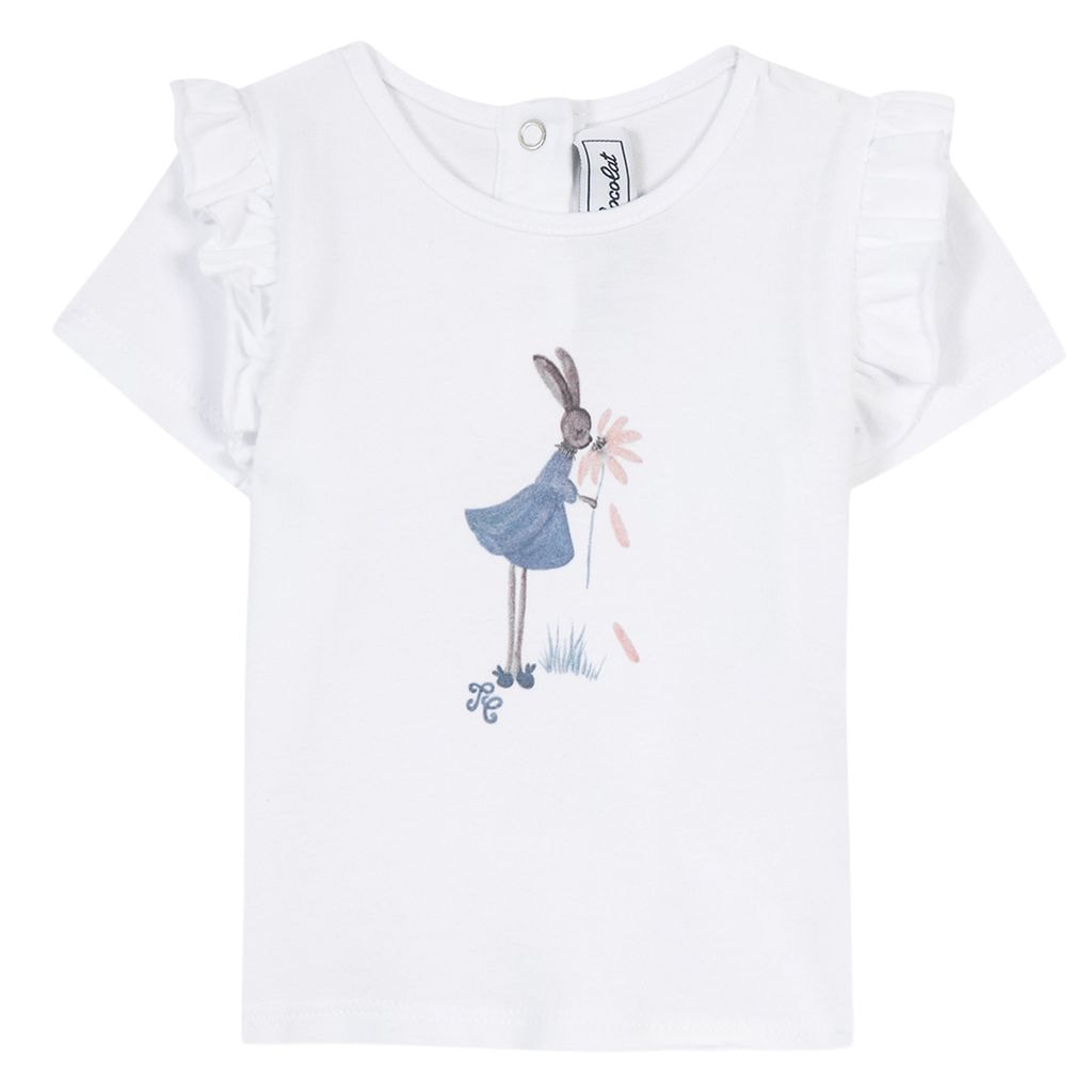 T-shirt Piger White