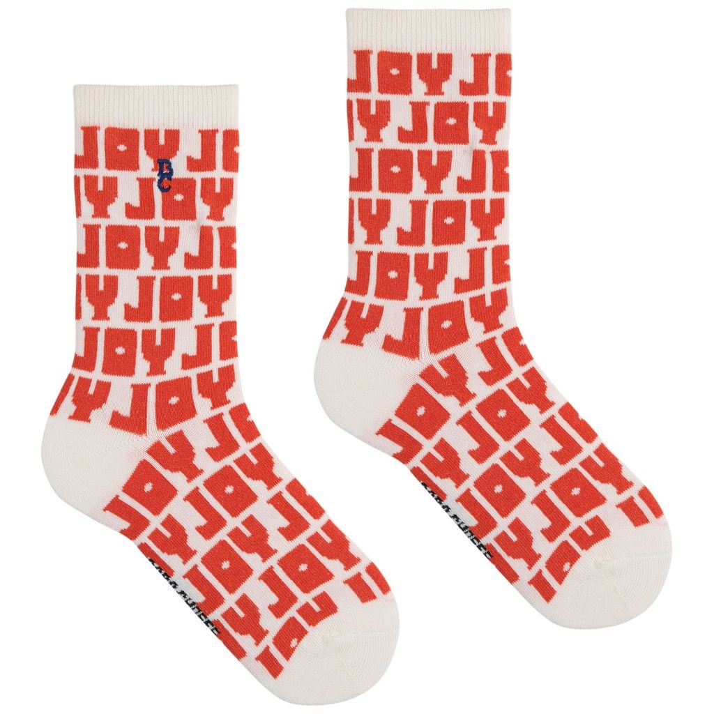 Joy All Over Long Socks Red