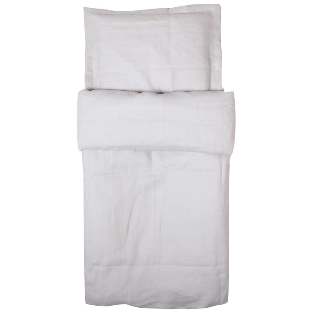 Sengesett Sengetøy for Sprinkelseng/Lekegrind Light Grey