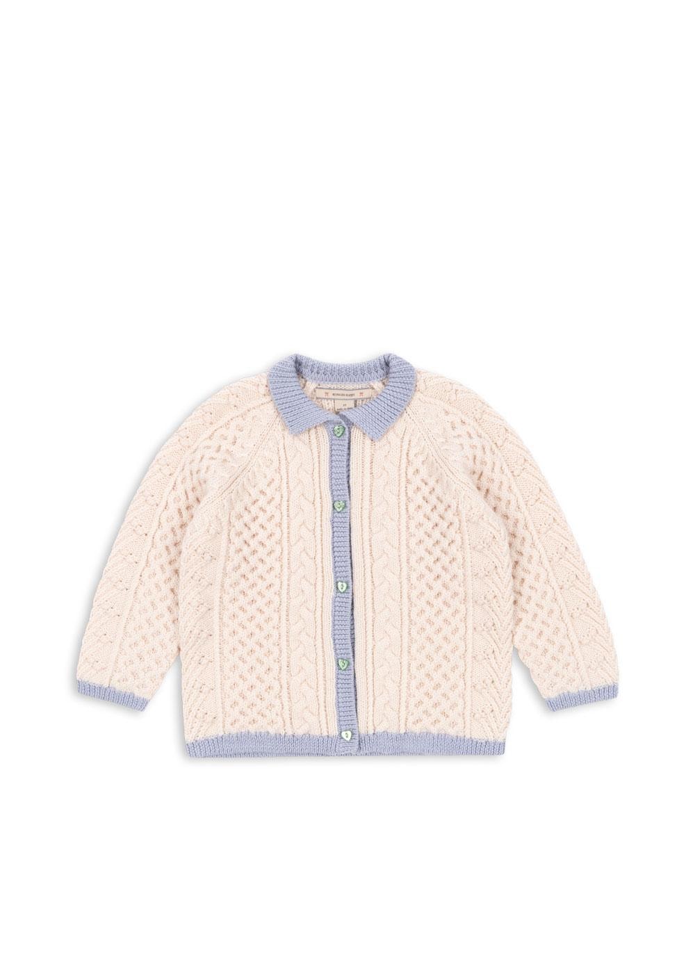 Emma 메리노 울 카디건 Off White