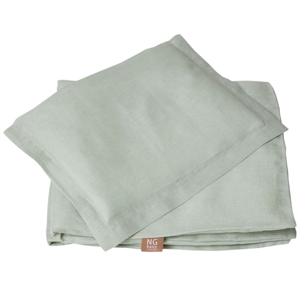 Sengetøysett Vogn/Vugge Sage Green