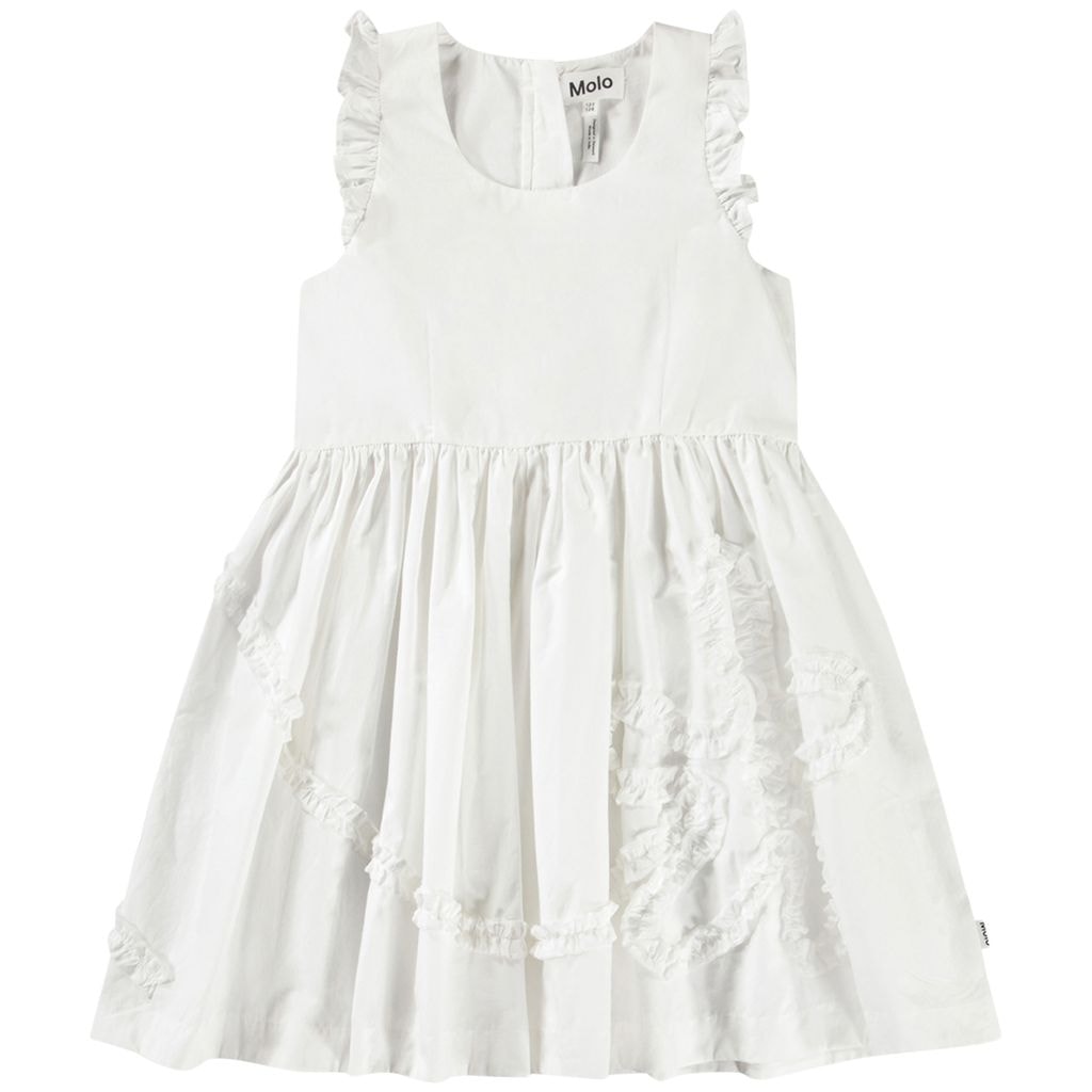 Cortney Short-Sleeved Dress Crisp White