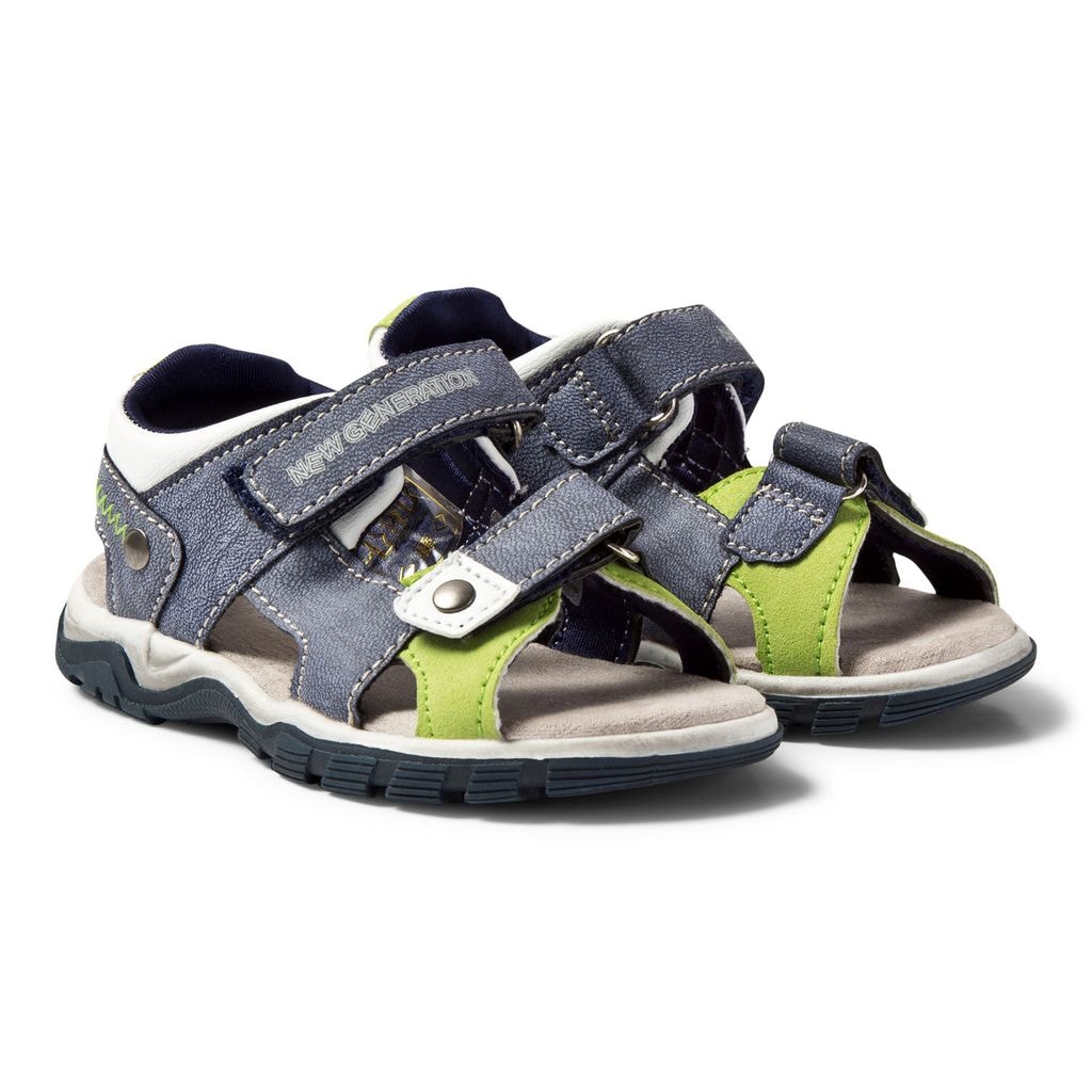 Sandaler Grå och Grön