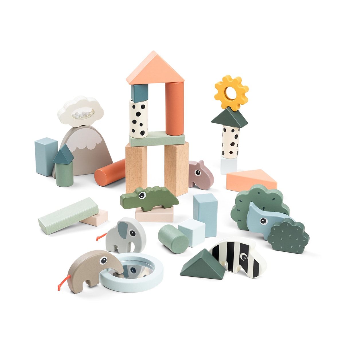 Building Block Set 34 Pcs Deer Friends Colour Mix
