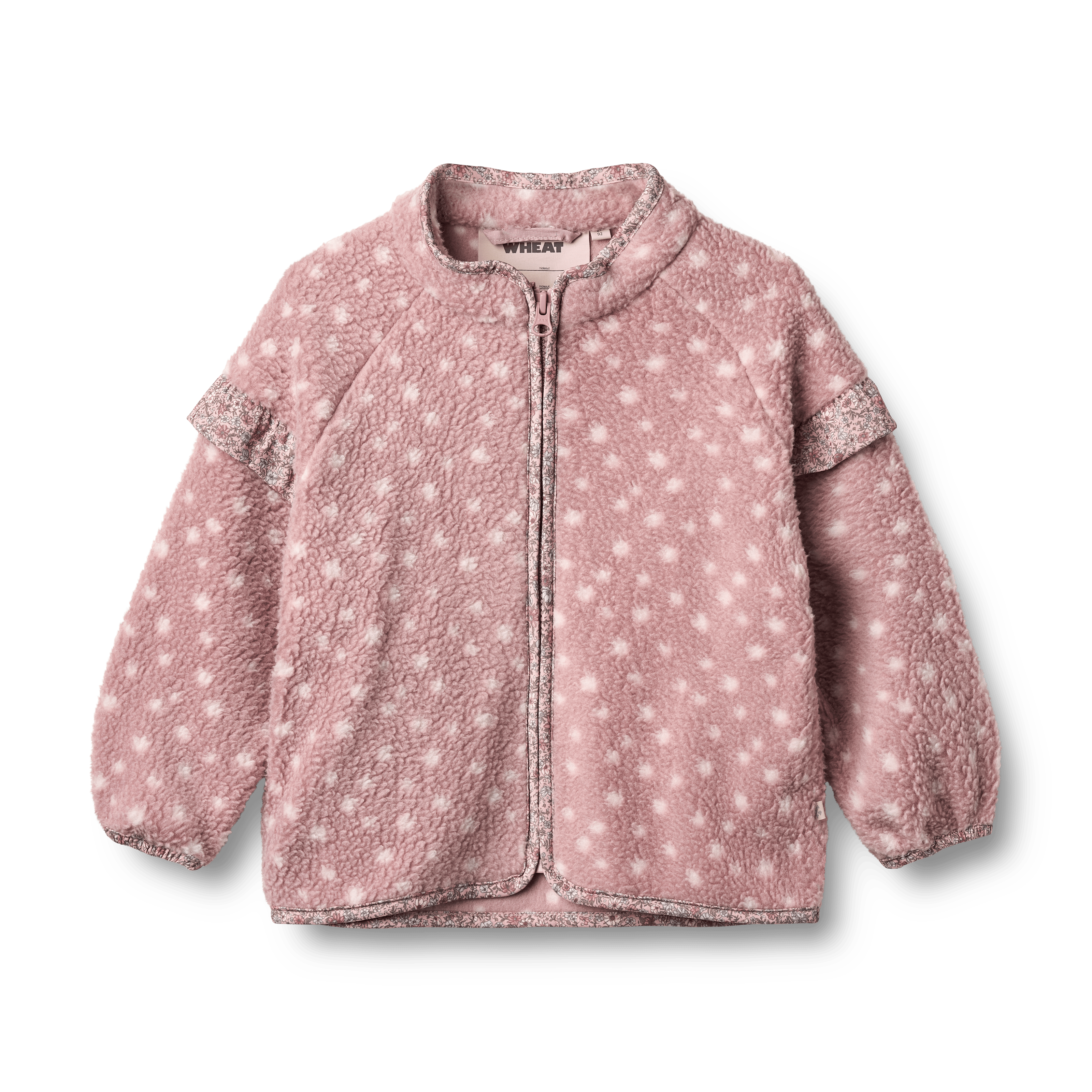 Ellena Fleece Jacket Rosewood Dots