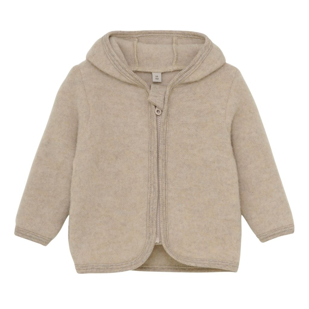 Jacket Wool Fleece (S) Camel Melange