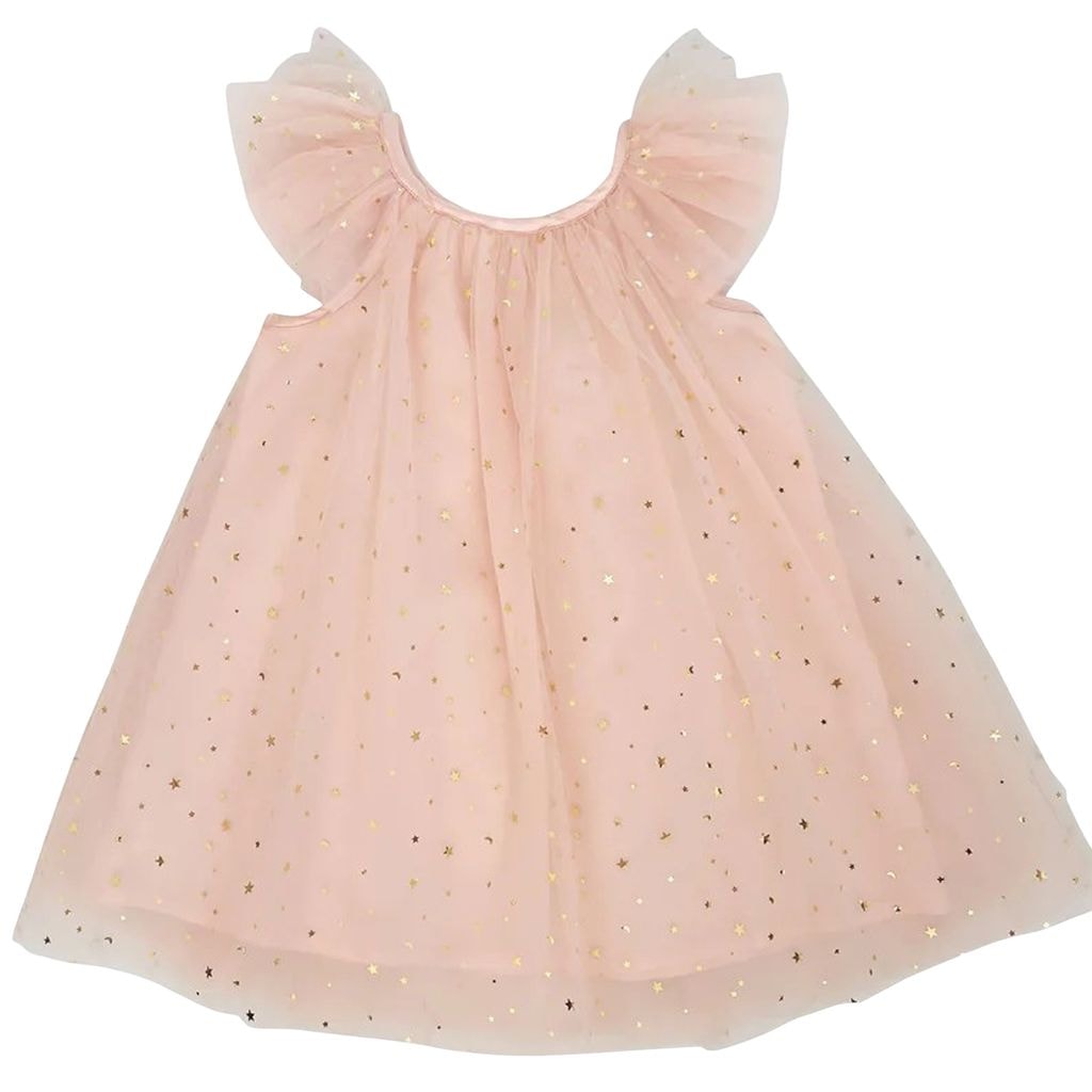 Stars & Moon Tulle Fairy Dress Ballet Pink