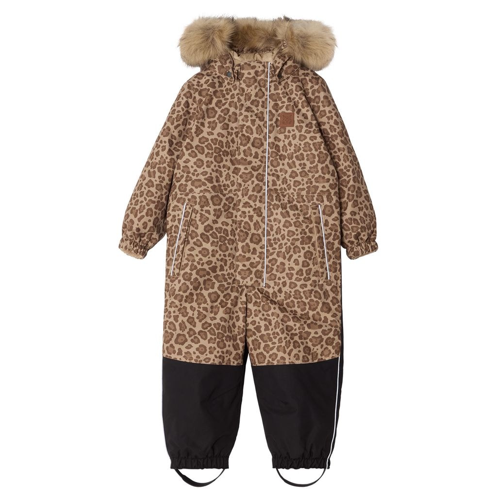 Chamonix Leopardikuvio Talvihaalari Walnut