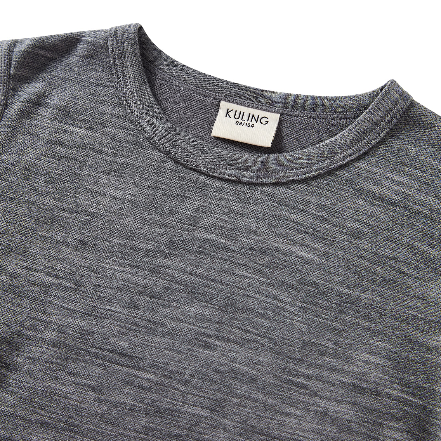 Gisborn Baselayer-sæt I Uld Og Bambus Dark Grey Melange