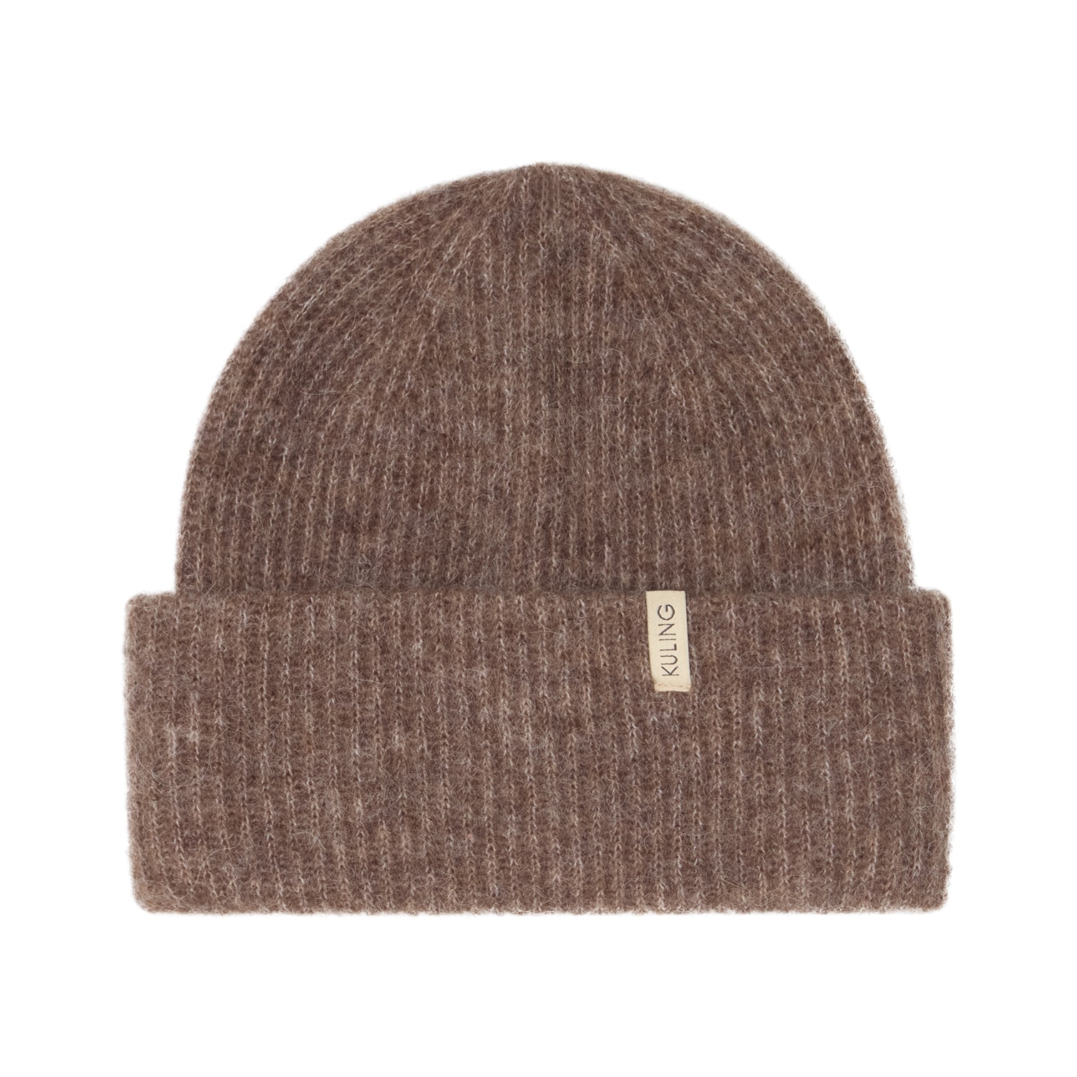 Jasna Wool Blend Beanie Brown Melange