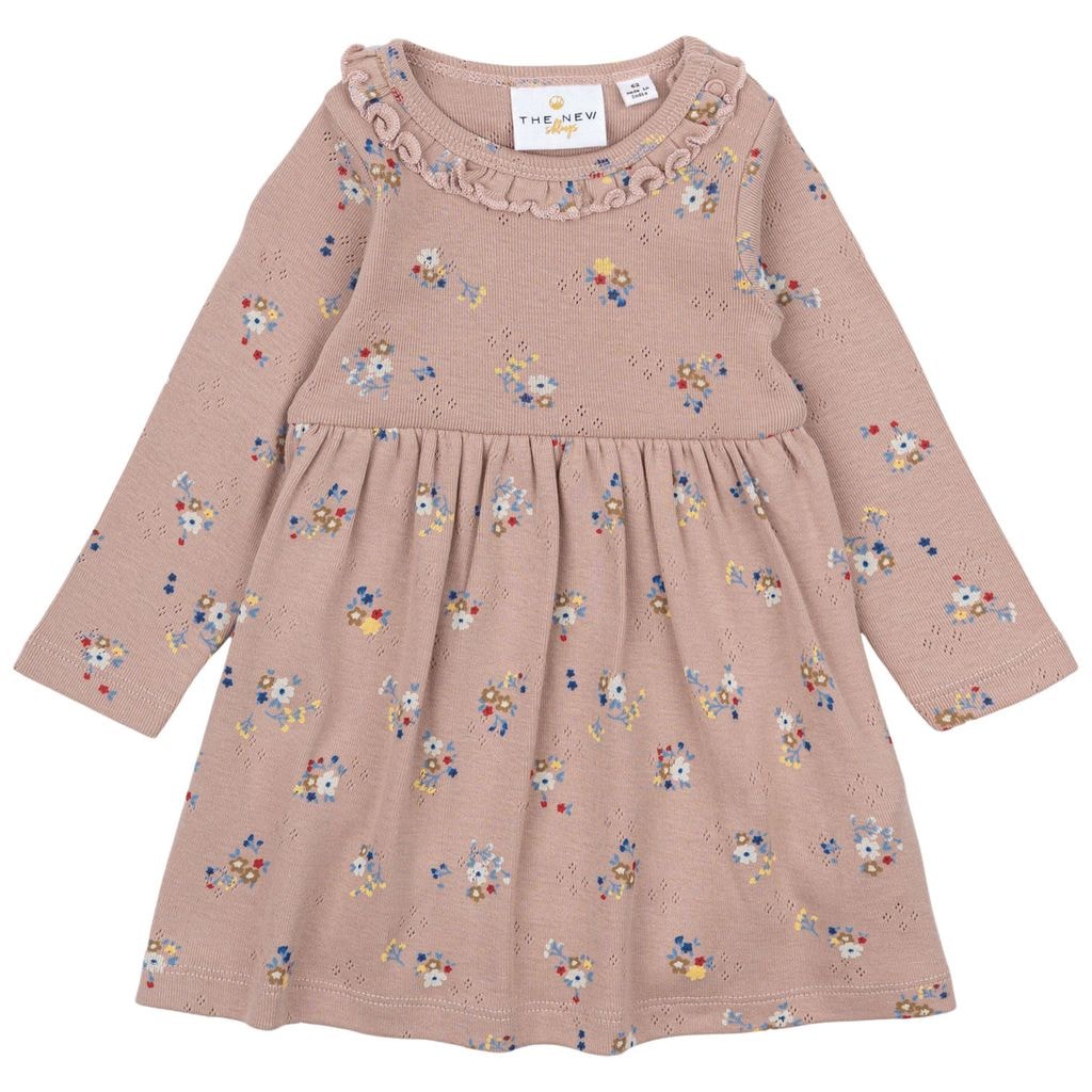 GOTS Nicole Pointelle Bodydress Adobe Rose