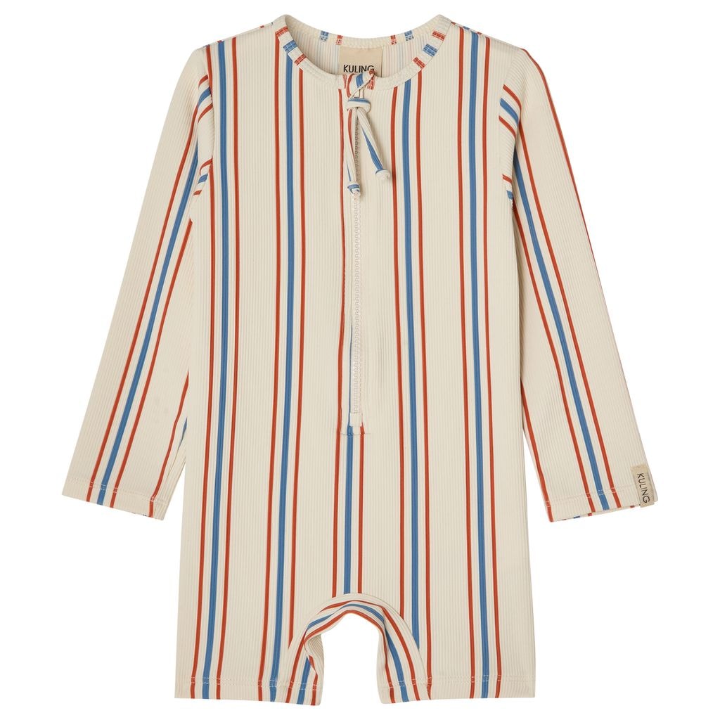 Paros UV-dress Blue/red Stripe