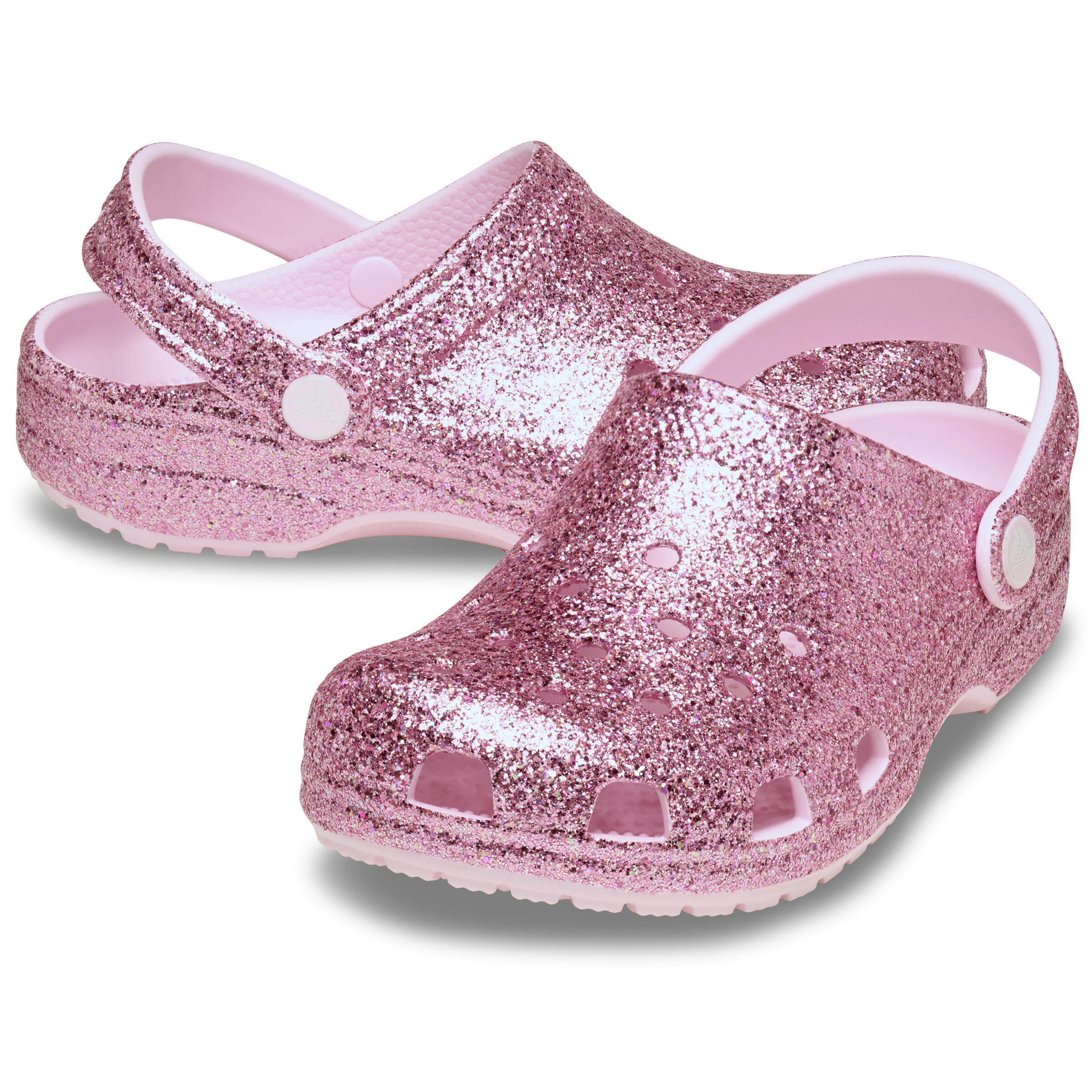 Crocs Kids 클래식 청키 글리터 클로그