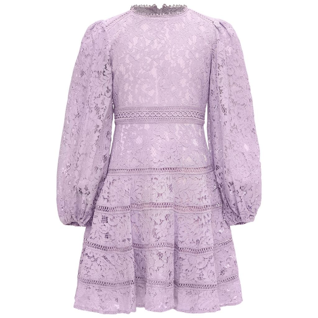 Zandie Dress In Lace Violet