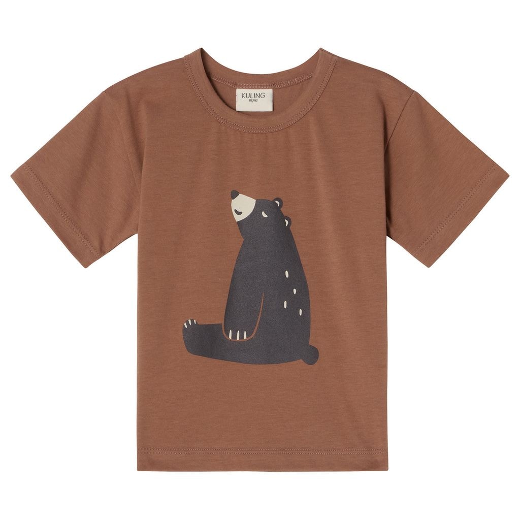 GOTS Santorini T-paita Black Bear