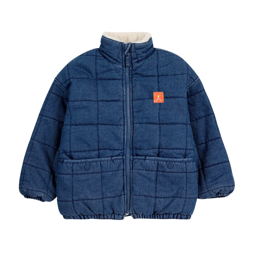 B.C Vintage Quilted Denim Jacket Blue