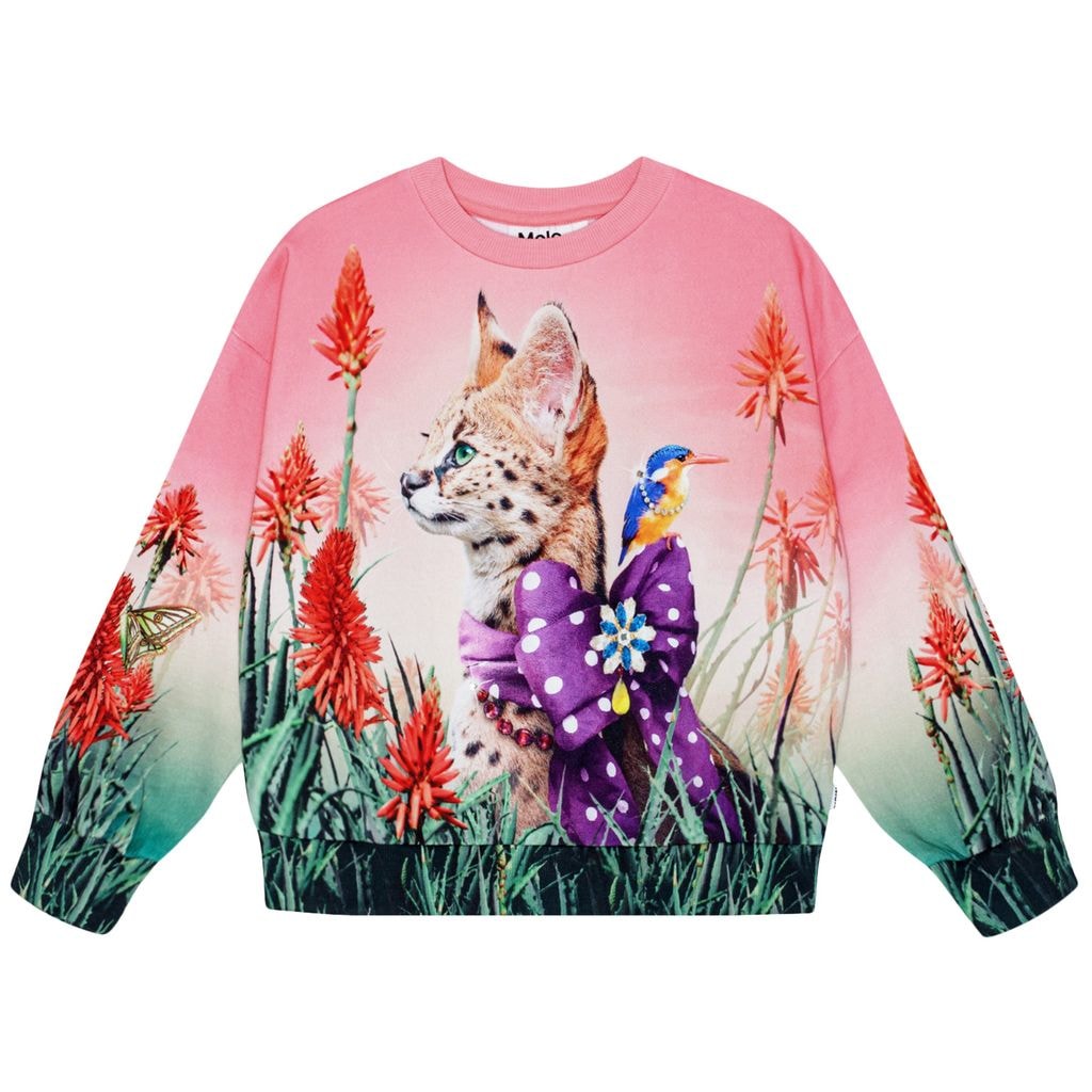 GOTS Maxi Collegegenser Fancy Cat