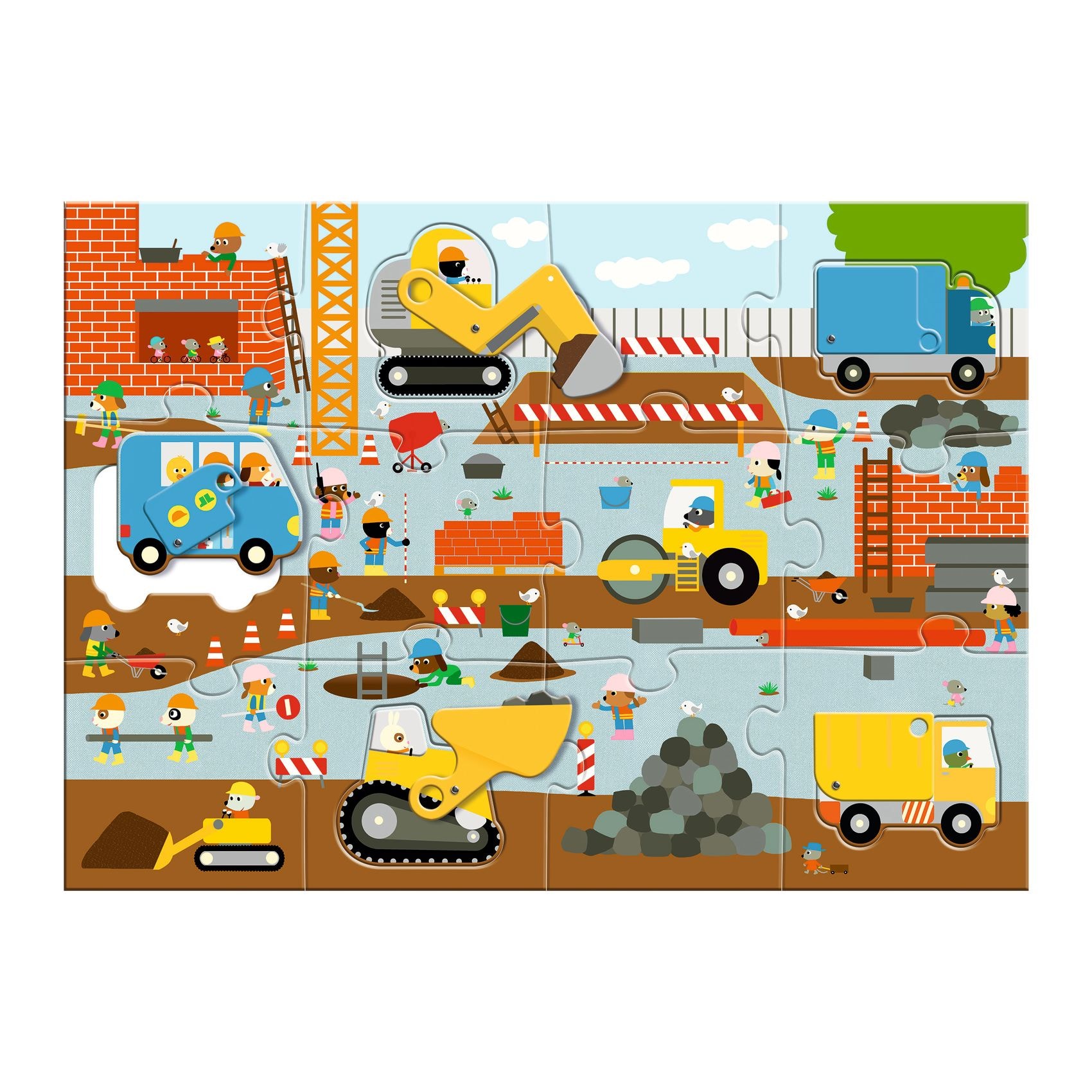Construction Site Puzzle Multi 