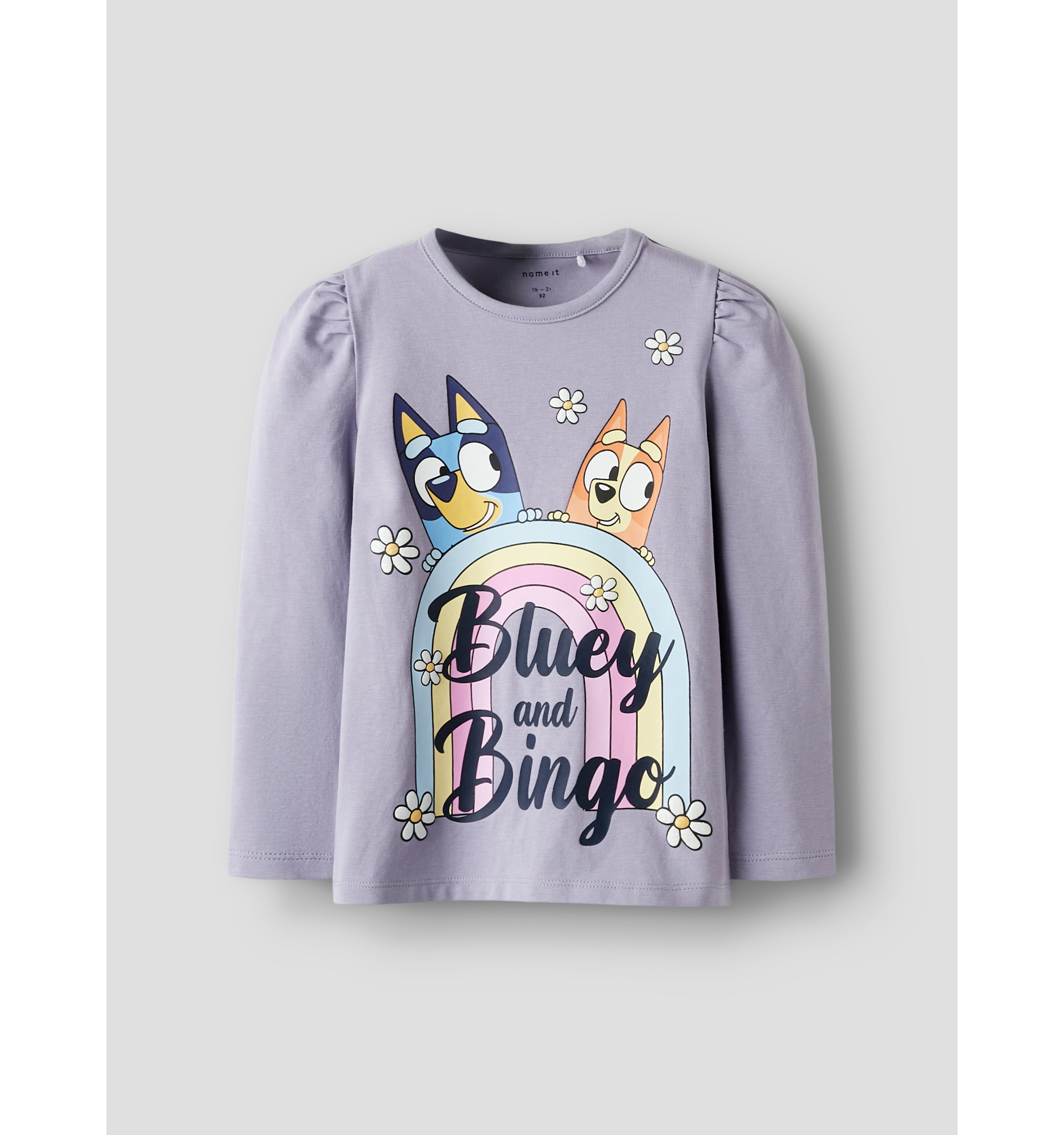 Bluey Långärmad Topp Lavender Gray