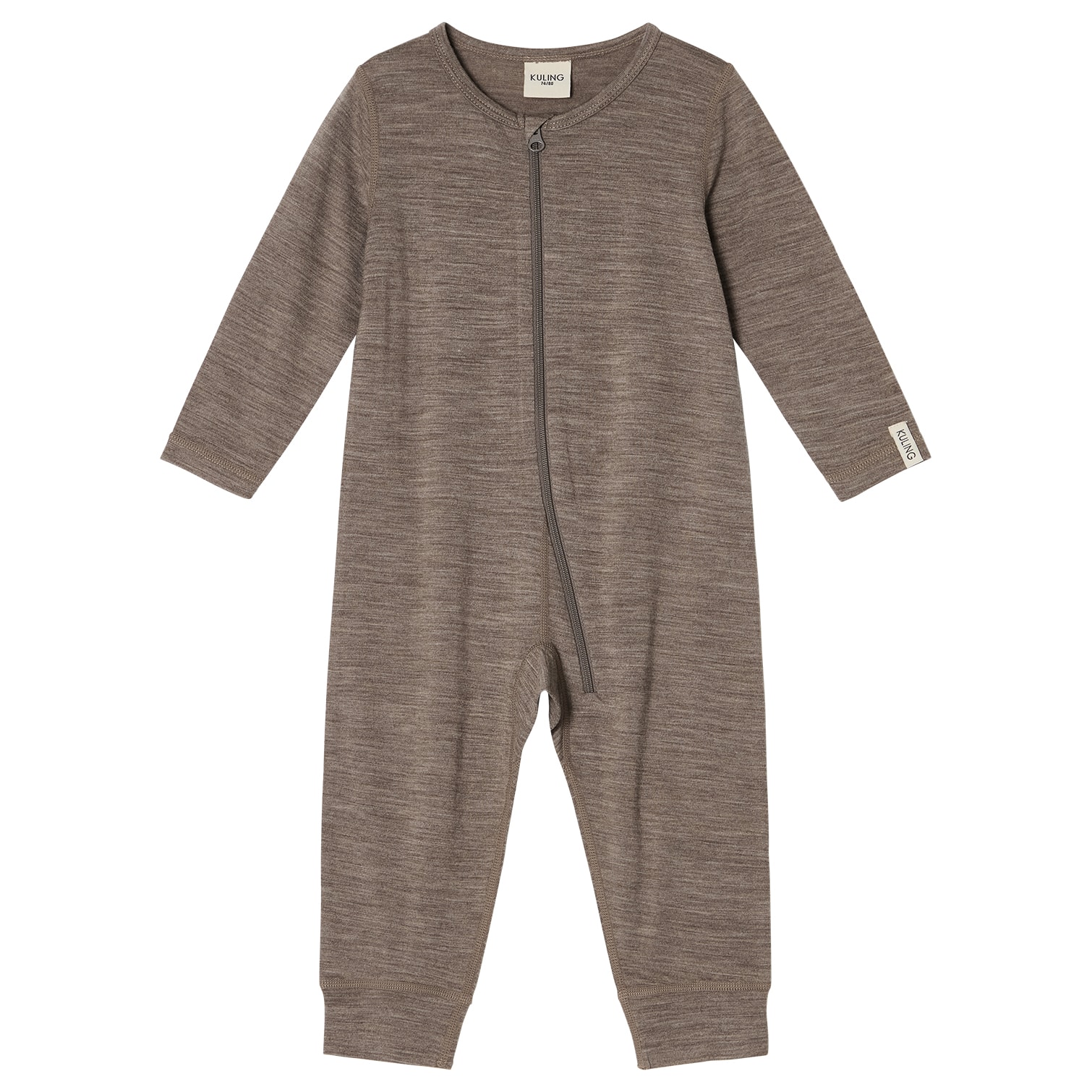 Canberra Wool Onesie Light Brown Melange