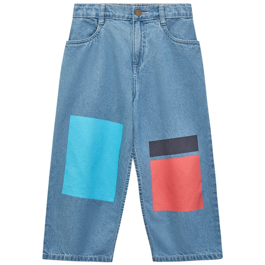 Kite Block Jeans Sky Blue Setting Sun