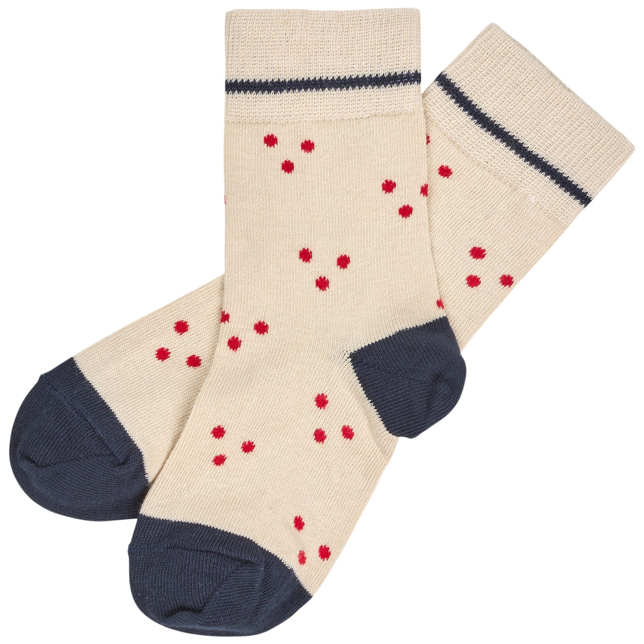 Dot Socks Ecru