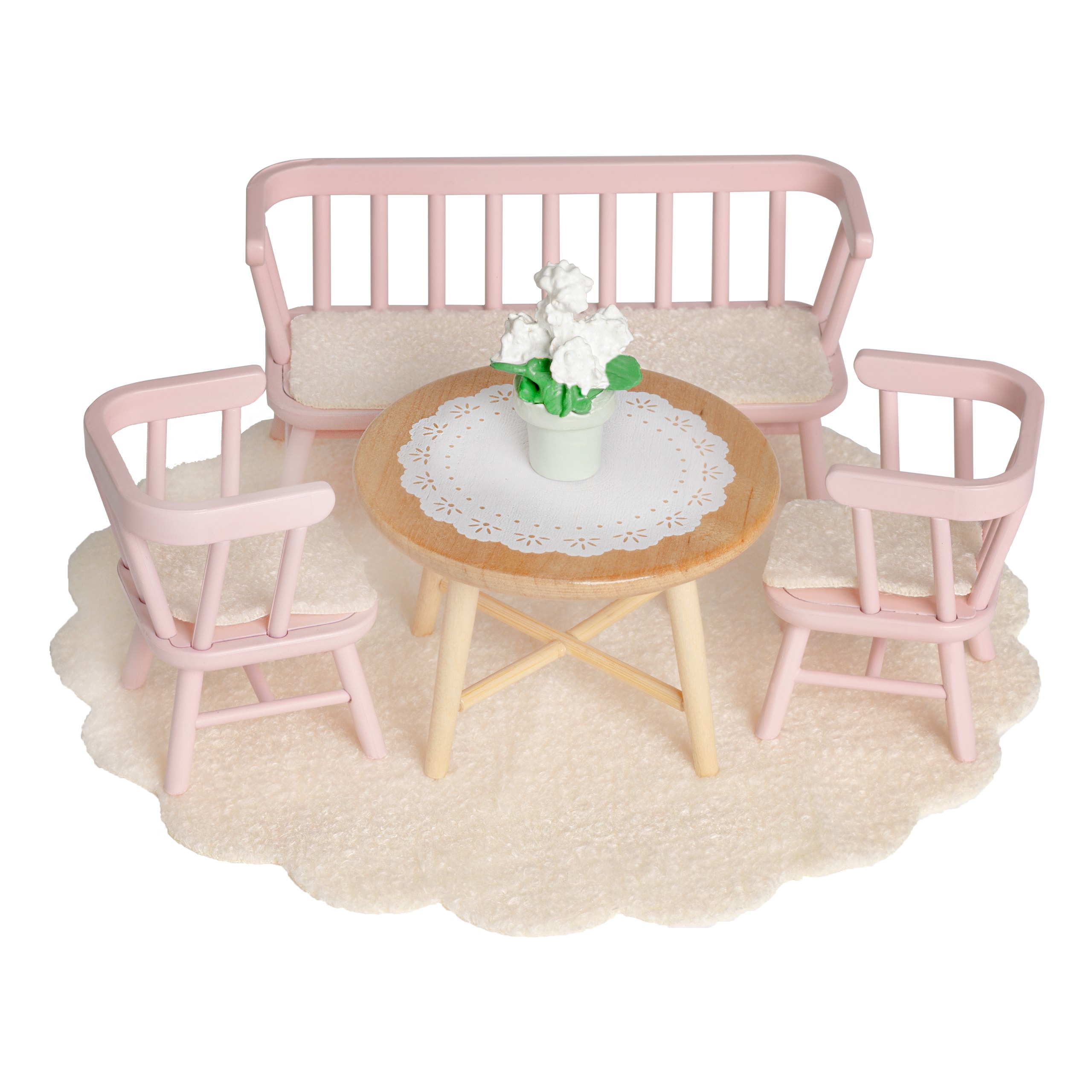 Dining Room Furniture 4 pcs Pink